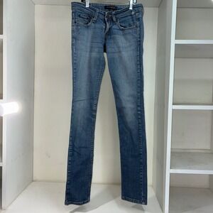 Levi's Too Superlow 524 Jeans Women's Blue Denim Slim Fit Size 5